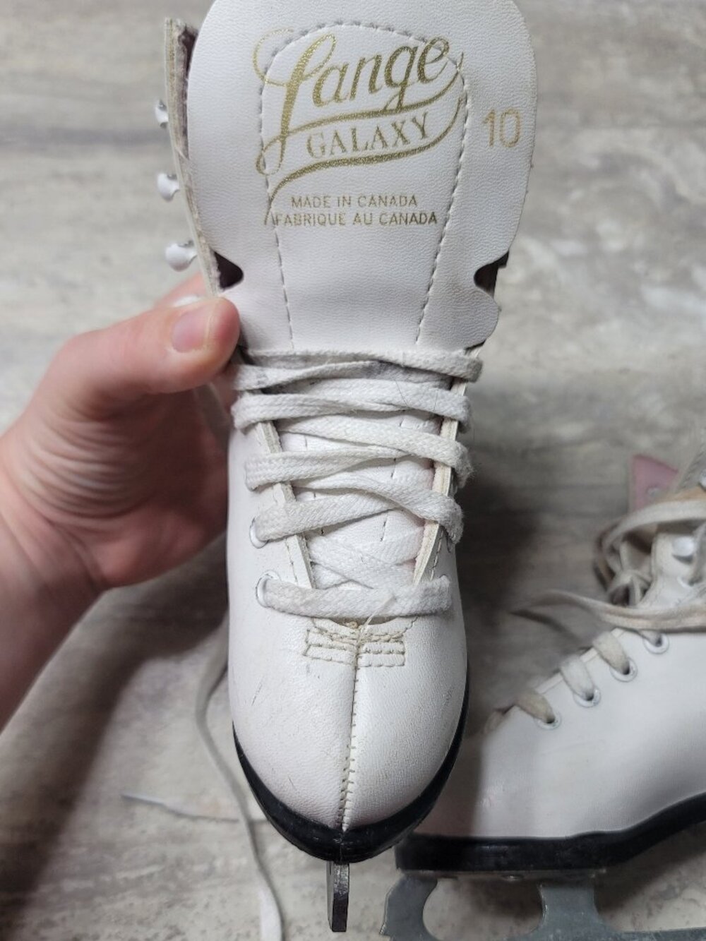 #894 FREE W PURCHASE Lange Galaxy Toddler Figure Skates sz 10